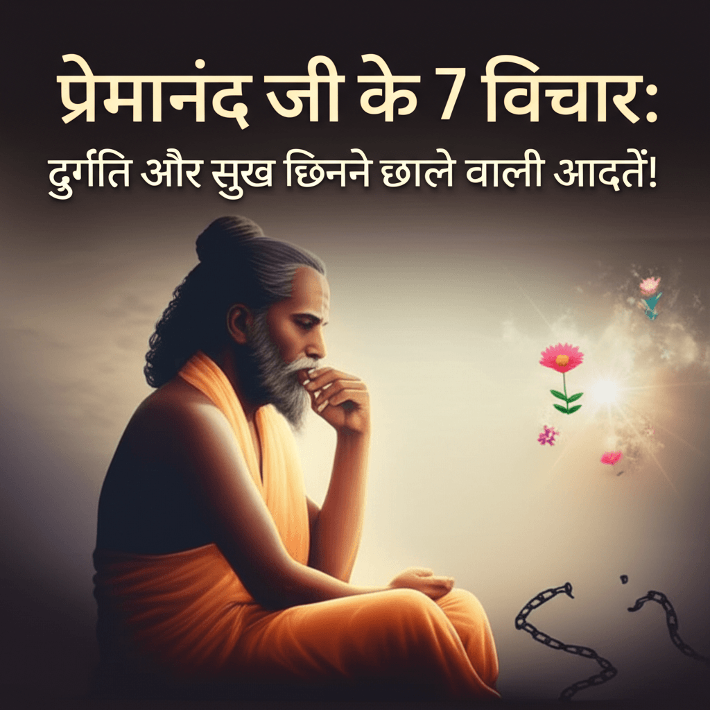 प्रेमानंद जी: 7 विचार, दुख-सुख की आदतें प्रेमानंद जी विचार अपमान सहन कर्म क्षय प्रेमानंद जी महाराज