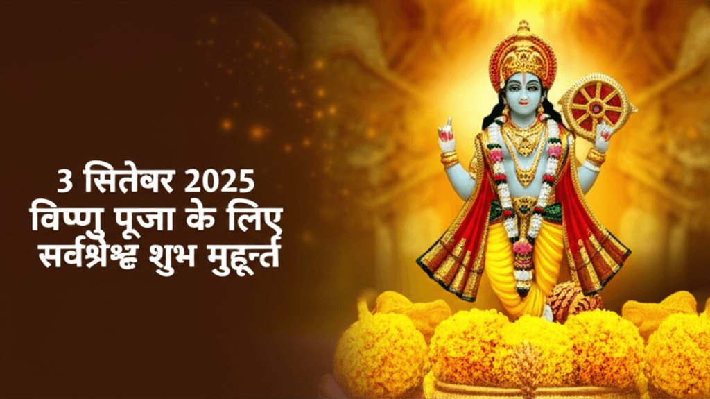 विष्णु पूजा: 3 सितंबर 2025 शुभ मुहूर्त विष्णु पूजा शुभ मुहूर्त 3 सितंबर 2025 विष्णु पूजा विष्णु जी पूजा शुभ मुहूर्त शुभ मुहूर्त विष्णु पूजा