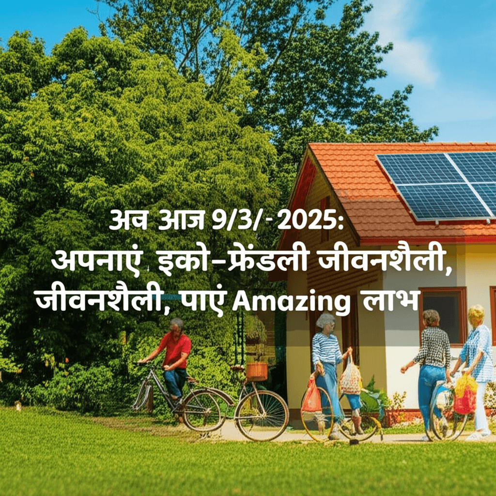 Eco-living benefits! 9/3/2025 इको-फ्रेंडली जीवनशैली पौधारोपण तुलसी का महत्व गंगा जल